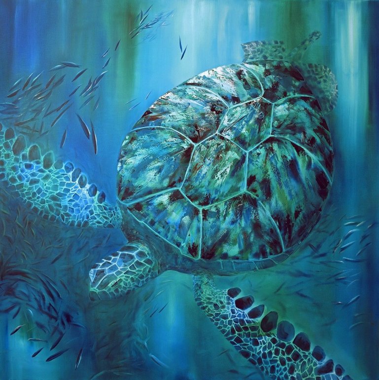 Image 2 of Flying High | 36" x 36" | Julie Ann Scott