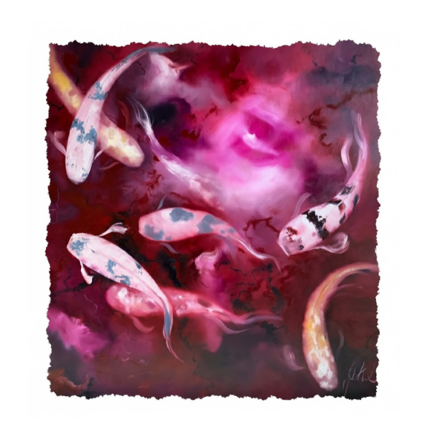 Image 3 of Cherry Koi | Paper Edition | Julie Ann Scott